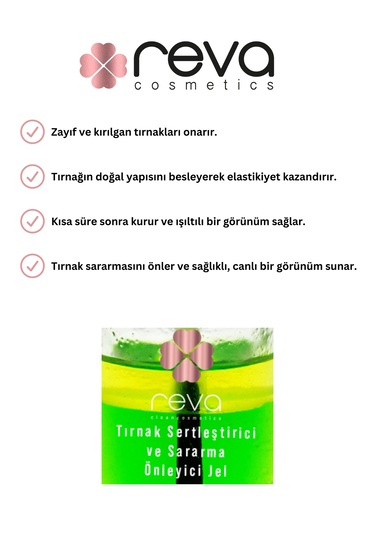 Tırnak Ve Sararma Önleyici Jel & Nail Hardener And Yellow 11 Ml Rv569