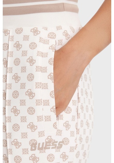 Guess Bayan Pantolon V5yb20 Kb212 P1ms Beyaz-bej Beyaz-bej