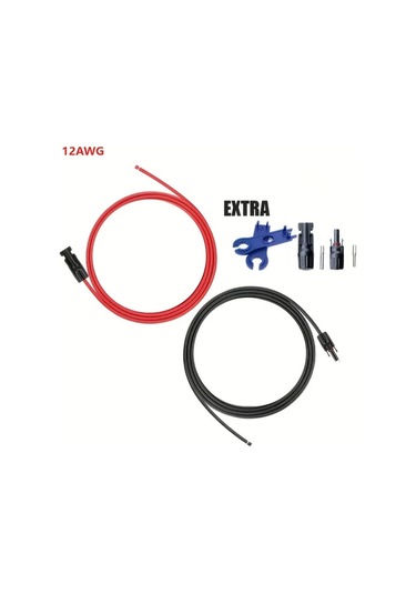 Xuweiwei 12-mc4-d-20ft 12awg 1015 Tek Hat Kesme Yarım Şerit Aksesuarlı 12mm Kalınlık 36v Altı Araç Elektroniği Ve Güç Dağıtım Seti