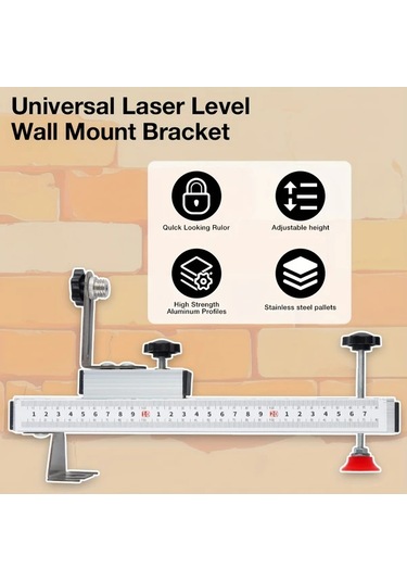 Willowhaven 1 Adet Ayarlanabilir Lazer Seviye Duvara Montaj Askısı Tavan Ve Duvar Braketi