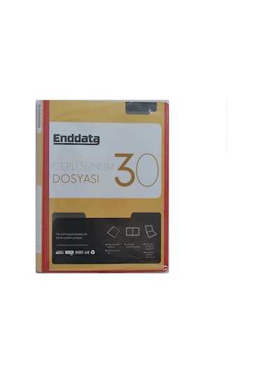 Enddata Ön Cepli Sunum Dosyası 30'lu Kırmızı 1230-2