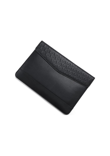 Yatay Kabartmalı Notebook Ve Tablet Koruyucu Kılıfı 13.3 İnch Siyah Siyah