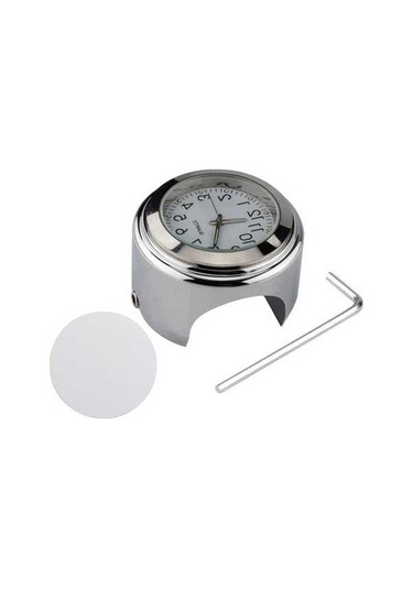 Pazly Evrensel Motosiklet Gidon Saati - Tüm Motosikletler İçin Su Geçirmez Model K20473-1