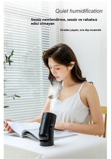 Akıllı Sabit Nem Otomatik Sallamalı Kafa Nemlendirici-pembe