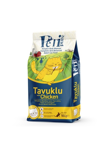 Petipure Tavuklu Kuru Yetişkin Kedi Maması 10 KG