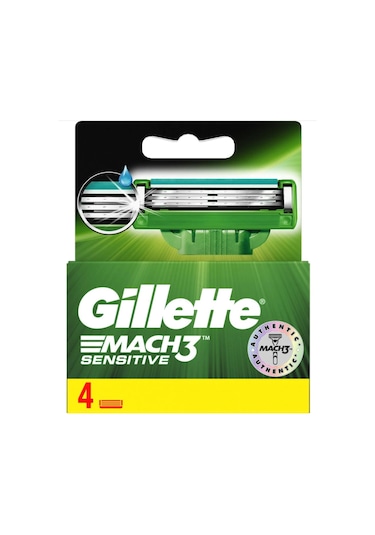 Gillette Mach3 Sensitive Yedek Başlık 4'lü