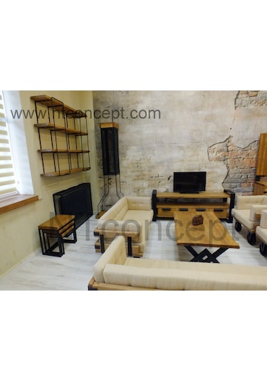 Ntconcept Ntconcept Masif Ağaç Loft Koltuk (353426809)