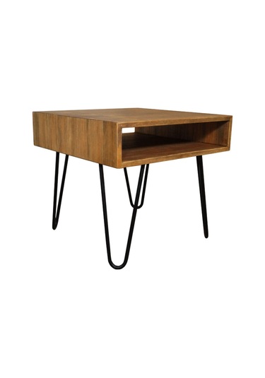 Albit Masif Ahşap Yan Sehpa