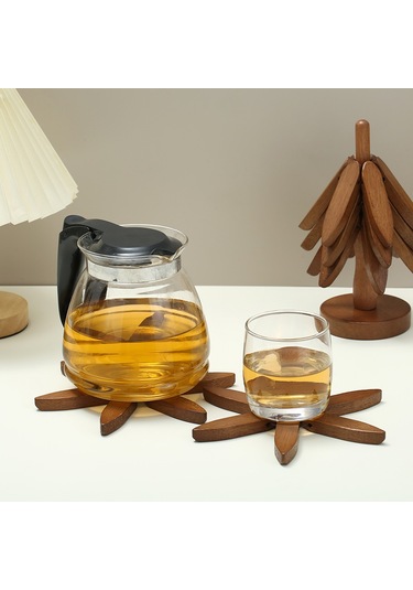 Adet Ağaç Tasarım Standı Ahşap Altlıklar Dekoratif Anti Haşlanma Isıya Dayanıklı Masa Matı Bardak Altlığı Ahşap Amerikan Servisleri Tencere B,l Diğer