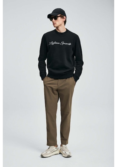 Lufian Loved Siyah Erkek Sweatshirt 112030170 Siyah
