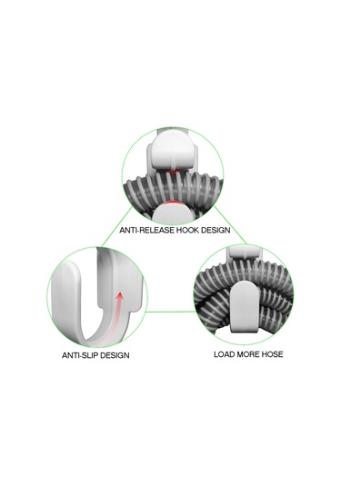 Yifomall Cpap Boru Düzenleyici Abs Malzeme Tutanak Tutucu Yatak Üstü Destekli Boru İskeleti