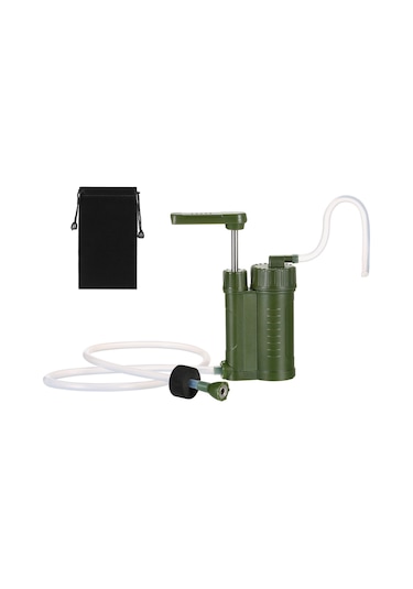 Butu Su Filtresi Pompa Seti Taşınabilir Su Arıtma Acil Açık Su Filtrasyon Sistemi Yürüyüş Hayatta Kalma Dişli