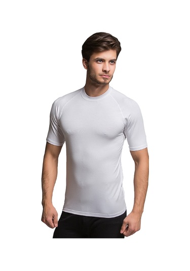 Thermoform Bambu Tişört Beyaz