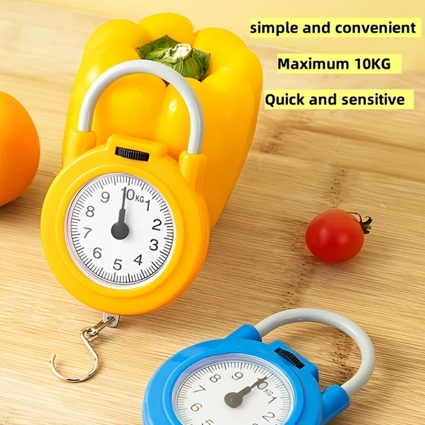Willowhaven Mavi Taşınabilir Mekanik El Terazisi, Hassas 10kg Yük Kapasiteli Mavi