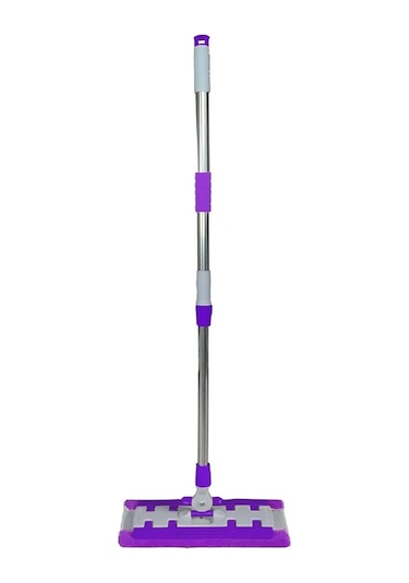 Teleskopik Mandallı Mikrofiber Sihirli Mop Mor