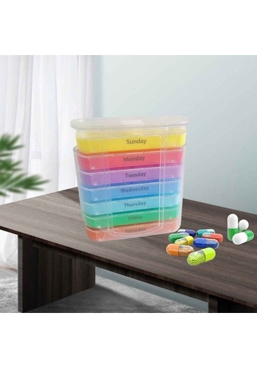 Pazly Vitamin Suntek Kasa Hap Haftalık Günlük Düzenleyici 7 Ub Diğer