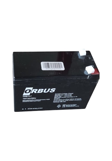 Orbus 12v 7ah Amper Agm Jel Orbus Akü Ebatlar: 150x65x90mm