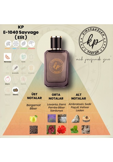 Kimyagerden E-1040Açık Parfüm Çeşitleri 50 ML