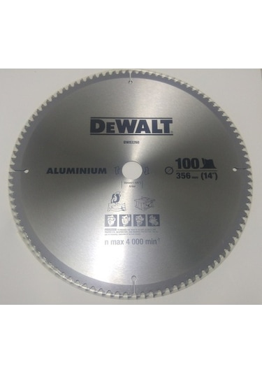 DW03260 356*30*100T DEWALT ELMAS ALÜMİNYUM TESTERE