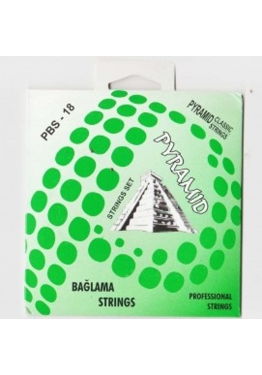 Pyramid 0.18 Numara Profesyonel Kısa Sap Bağlama Tel Seti