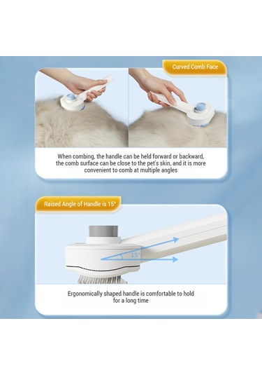 Mufunye Otomatik Temizlenen Kedi Fırçası Paslanmaz Çelik İğneler Ve Elastik Hava Yastığı