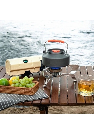 Ebitda Taşınabilir Kamp Soba Brülör Açık Piknik Pişirme Katlanır Gaz Sobası 001 Altın