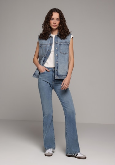 Colin's Colins Oversize Fit Kadın Light İndigo Denim Yelek Cl1081424 Q1.v1 Dn45059
