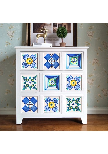 Geekyou Klasik Tarzlı Otomatik Yapışkan Duvar Sticker 20x20cm 10 Adet - Ev Dekoru İçin Kolay Kurulum, Kaldırma İmkanlı Pvc Mermalı Desenli Kaplama