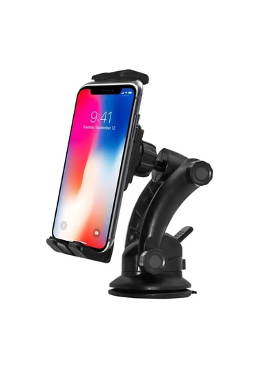 Megalavka Akıllı Telefonlar Ve Tabletler İçin Cam Veya Pano Üzerinde Tutucu 143305038 Siyah