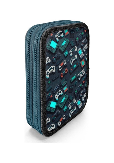 Coral High Erkek Çocuk Organizer Kalemlik/kalem Çantası - Nefti Yeşil Oyun Konsolu Nefti Yeşil