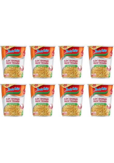 Indomie Noodle Köri Bardak 8 x 60 G