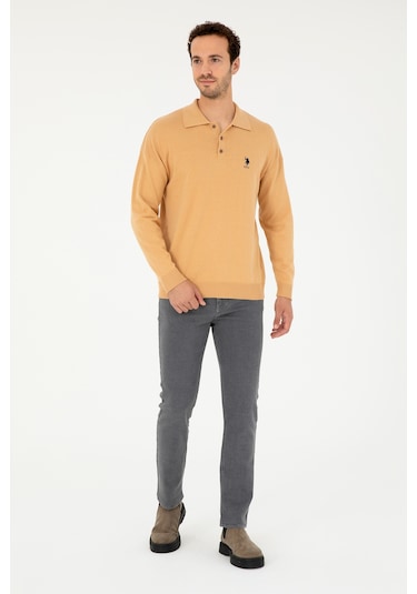 U.s. Polo Assn. Erkek Camel Kazak /triko 50293506-vr015 Camel