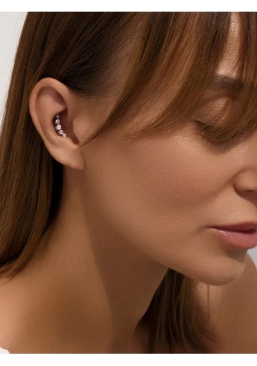 Zoloto Russkih Helix Piercing 925 Ayar Gümüş 42998682 Gri