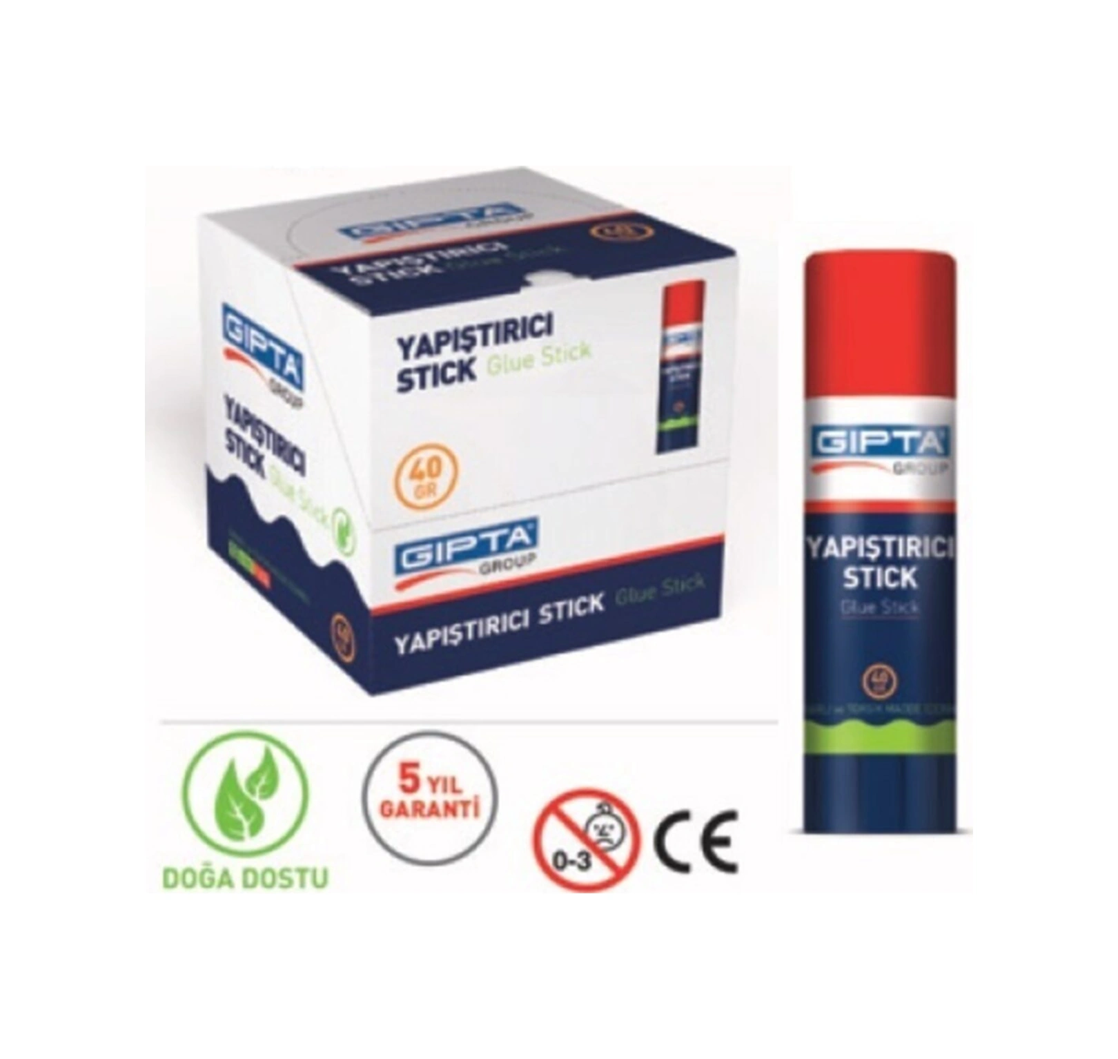 Glue Stick Yapıştırıcı 40 Gram Beyaz 12 Li Paket F4040