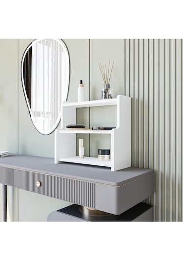 Alpa Ev Mobilya 3 Katlı Tezgah Üstü Mutfak Rafı, Baharatlık Ve Çok Amaçlı Organizer Beyaz