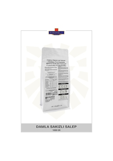 Simonelli Salep Damla Sakızı Aromalı 1 KG