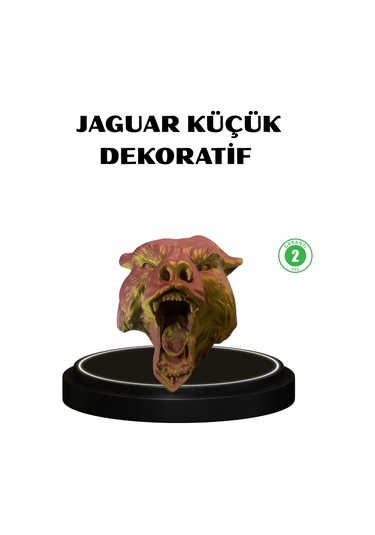 Gold Kırmızı Jaguar Duvar Dekoru Asılabilir Hediyelik 3d Heykel 2