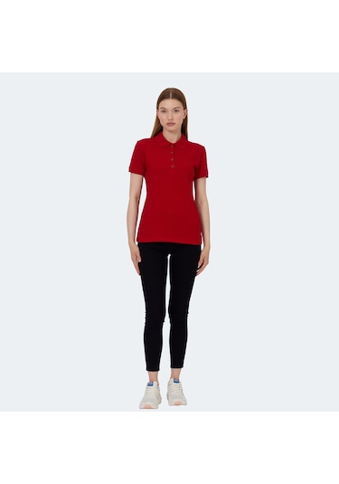 Slazenger VERA I Kadın Polo Yaka Kırmızı Tişört