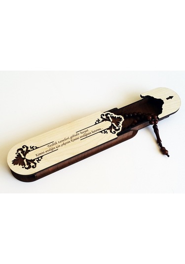 Sevgiliye Hediye Ahşap Tesbih Kutusu