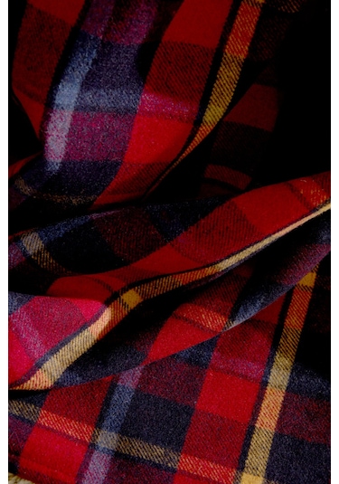 Karaca Home Flanel Throw Tv Battaniyesi Koyu Kırmızı Kırmızı