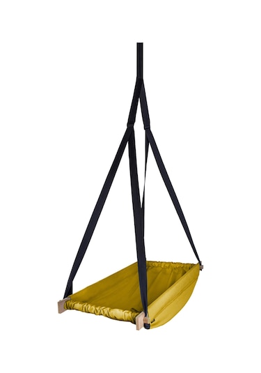 Bundera Flow Sarı Ahşap Yaylı Zıpzıp Hamak Beşik Hoppala