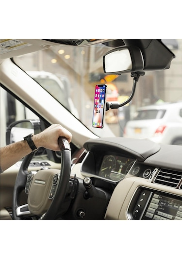 Araç Telefon Tutucu Mıknatıslı Teleskobik Cama Yapışan Vantuzlu (280676017)