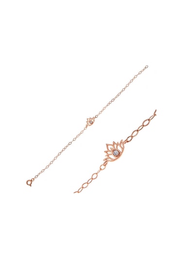 Casera's Gümüş Rose Lotus Çiçeği Kadın Bileklik Csr2184780 Gümüş