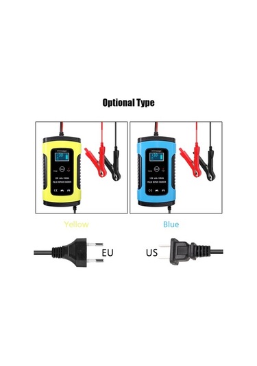 Moly 12v 6a Akıllı Akü Şarj Cihazı - Moto/suv Akü Tamiri Ve Koruma - Avrupa Standartı Sarı - Zyx-j10