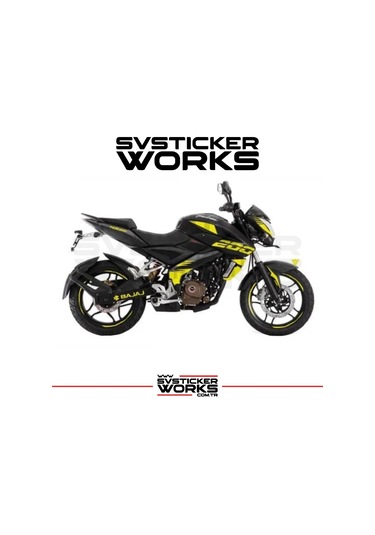 Bajaj Ns200 Sticker Set Takım 16+ Parça Ürün Renk Sarı
