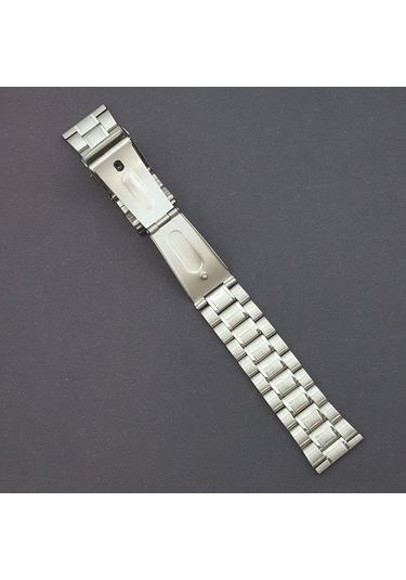 Çelik Metal Kol Saat Kordonu Yandan Basma Anahtarlı 26 Mm (A-01)