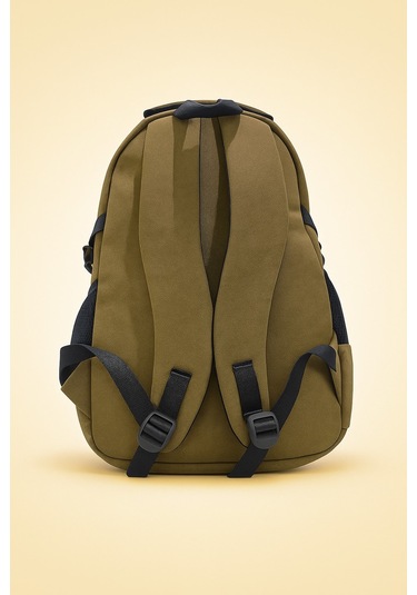 Owyon Kzn Kanvas Okul Sırt Çantası Yeni Sezon- Bej