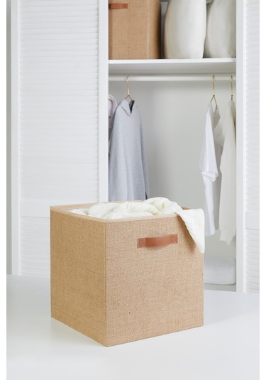 Ocean Home Textile Jüt Kutu 33 x 30 x 33 cm