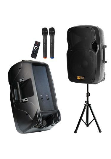 Hs-1500-pak Taşınabilir Ses Sistemi Seti 12 İnç İkili 1500w+800w