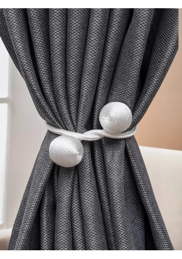 A Seller Manyetik Perde Askı Tutucuları, Beyaz, 2 Adet 431243047 Beyaz